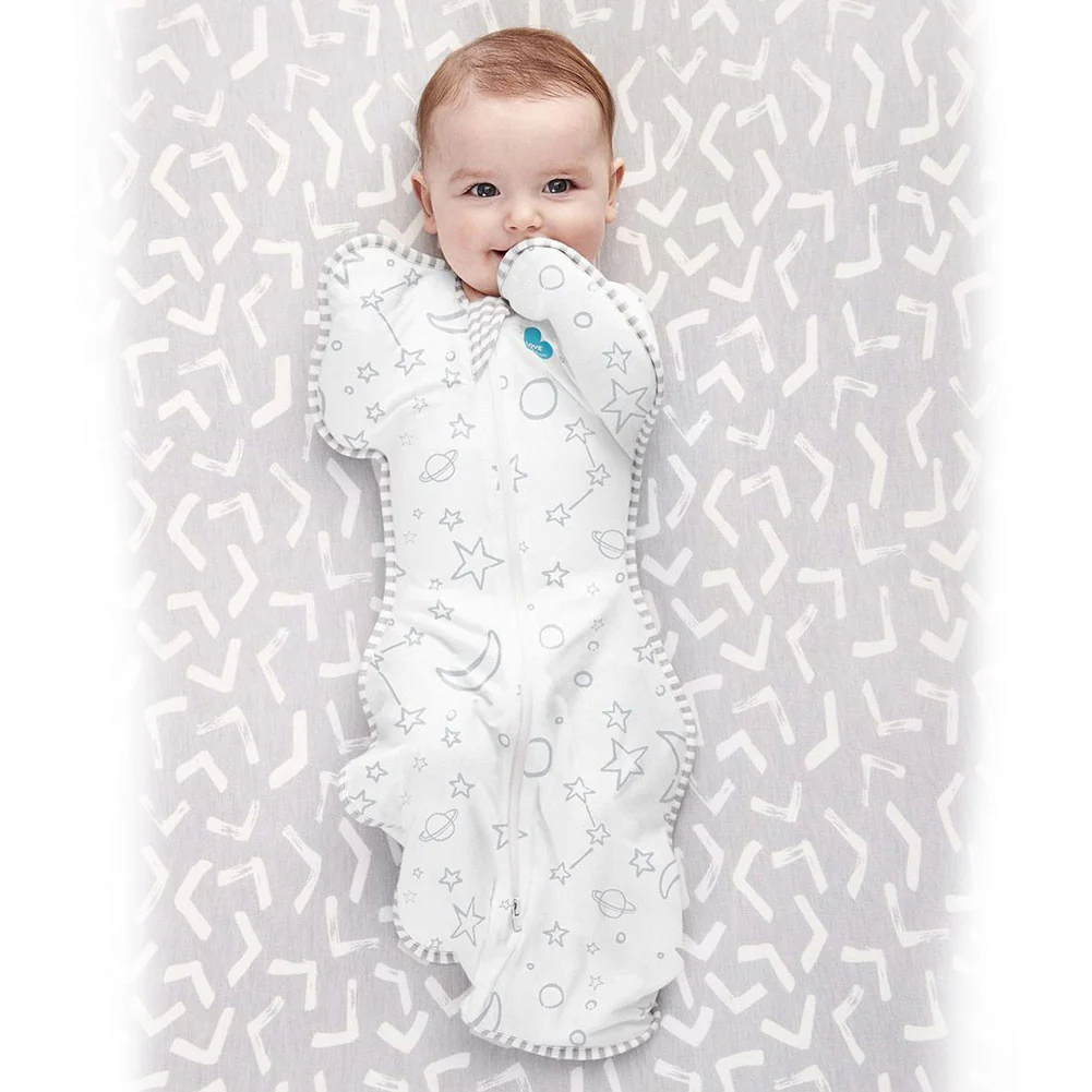Love To Dream Swaddle UP SILKY-LUX Bamboo Swaddle Bag 1.0 TOG - Gray (Medium, 13-18.5 lbs) - Image 3