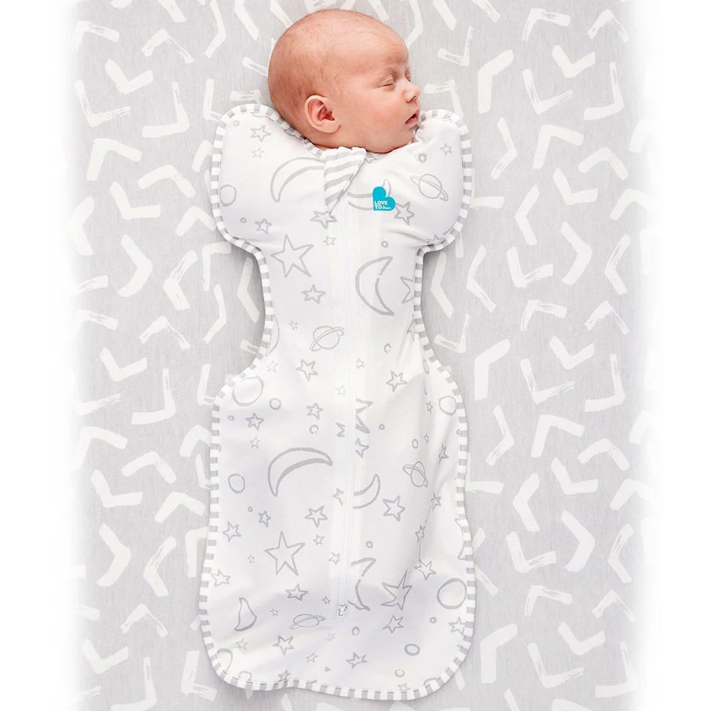 Love To Dream Swaddle UP SILKY-LUX Bamboo Swaddle Bag 1.0 TOG - Gray (Newborn, 5-8.5 lbs) - Image 2