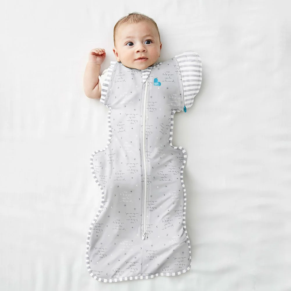 Love To Dream Swaddle UP Transition Bag Lite 0.2 TOG - You Are My in Grey (Large, 18.5-24 lbs) - Image 2
