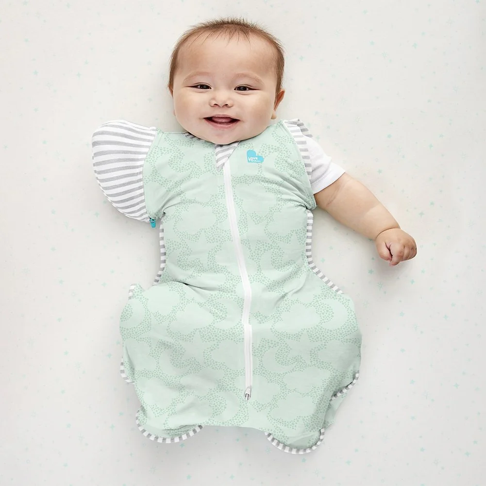 Love To Dream Swaddle UP Transition Bag Organic 1.0 TOG - Celestial Dot Mint (Medium, 13-18.5 lbs) - Image 5