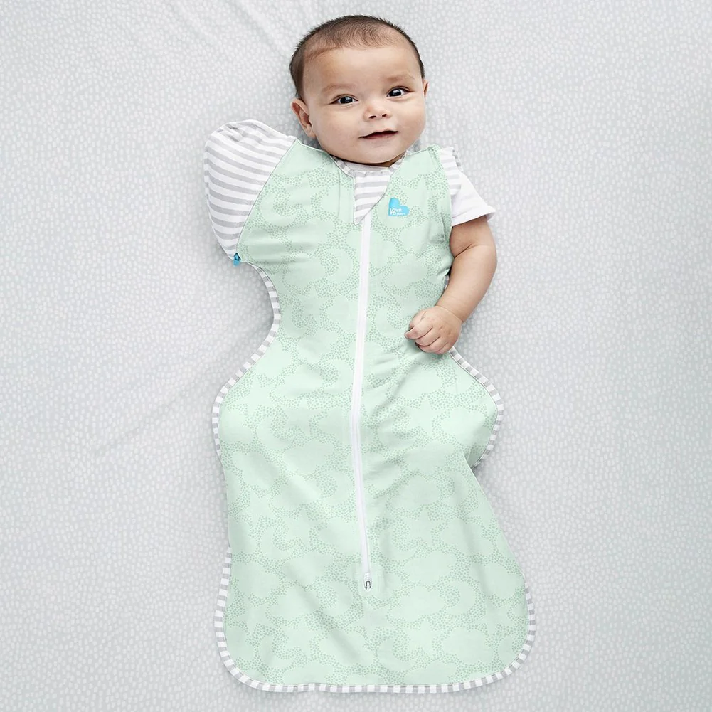 Love To Dream Swaddle UP Transition Bag Organic 1.0 TOG - Celestial Dot Mint (Medium, 13-18.5 lbs) - Image 6