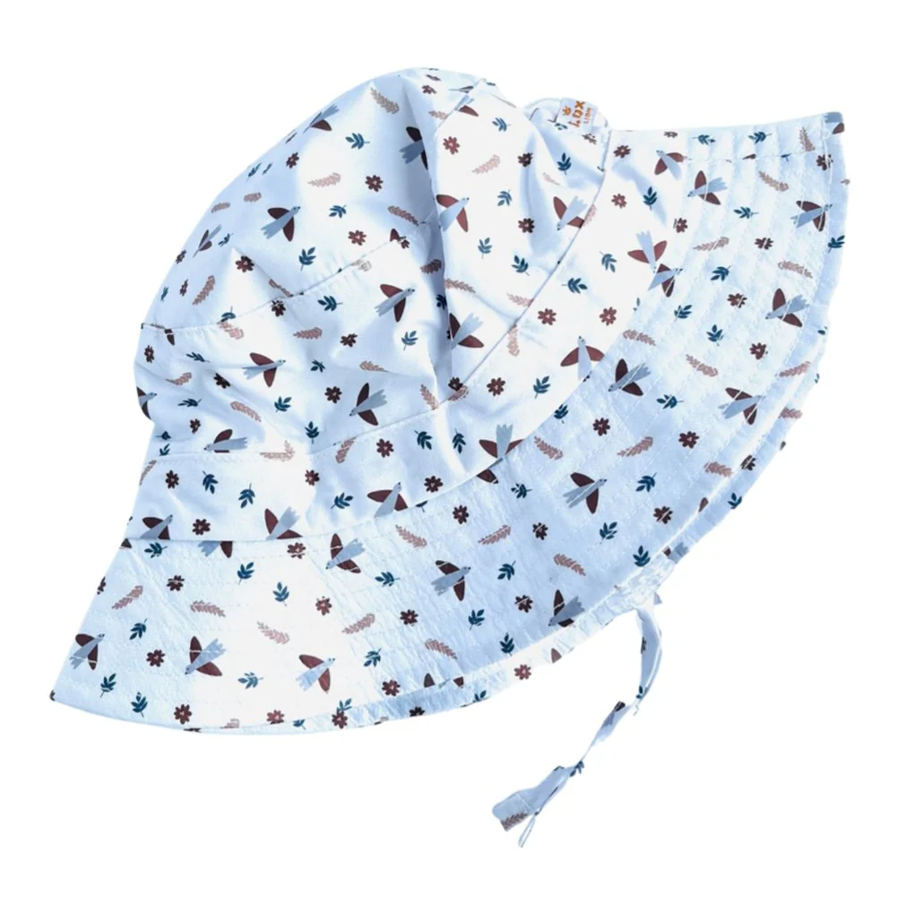 Lox Lion Baskatong Baby Summer Bucket Hat - Birds (Medium, 12-24 Months)