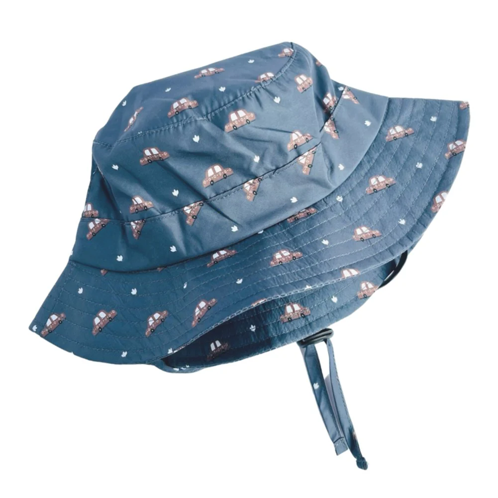 Lox Lion Baskatong Baby Summer Bucket Hat - Cars (Medium, 12-24 Months)