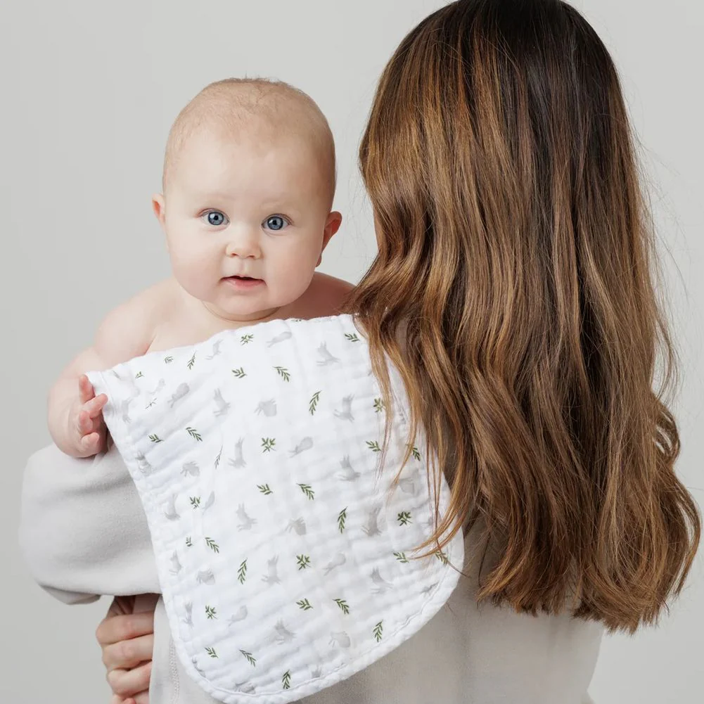 Lulujo 2-Pack Burp Cloths Set - Image 2