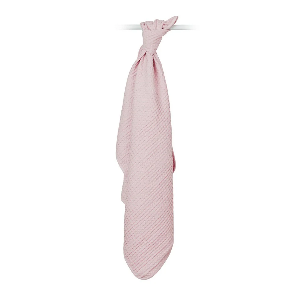 Lulujo Baby Boho Waffle Blanket - Ballet Slipper - Image 2