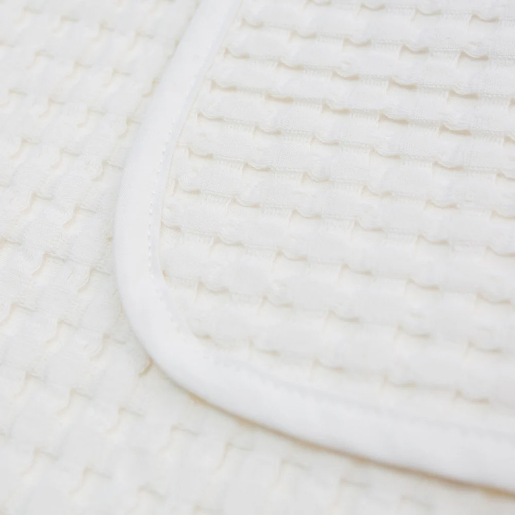 Lulujo Baby Boho Waffle Blanket - Cream Vanilla - Image 4