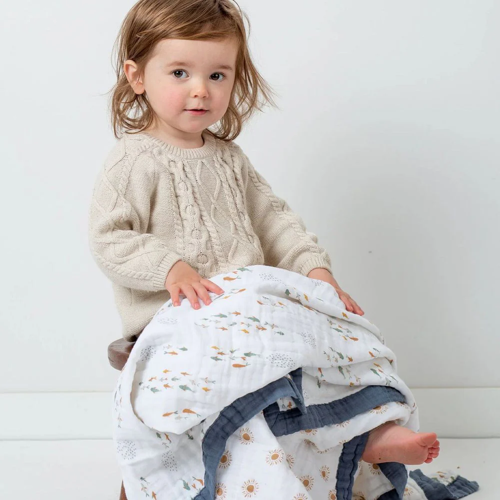 Lulujo Classic Muslin Quilt - Image 4