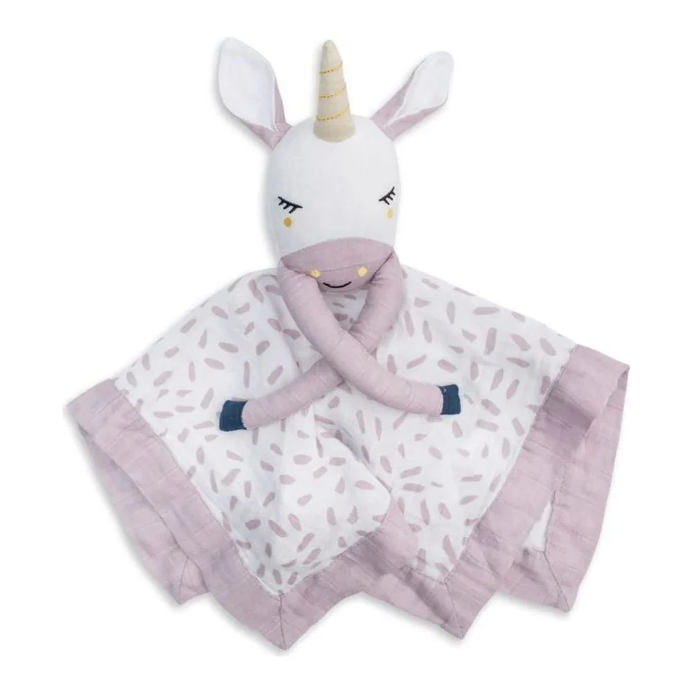 Lulujo Cotton Muslin Lovey - Unicorn