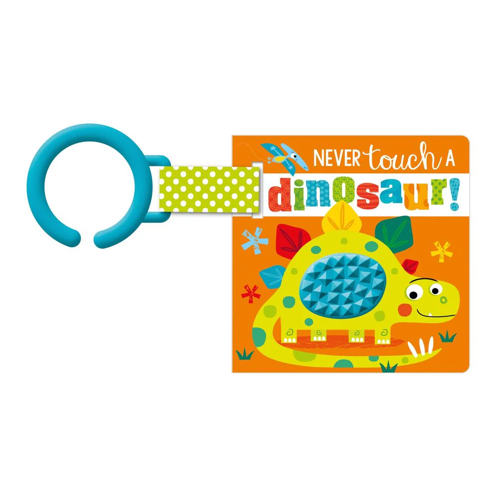 Make Believe Ideas Baby Sensory Stroller Mini Board Book - Never Touch A Dinosaur!