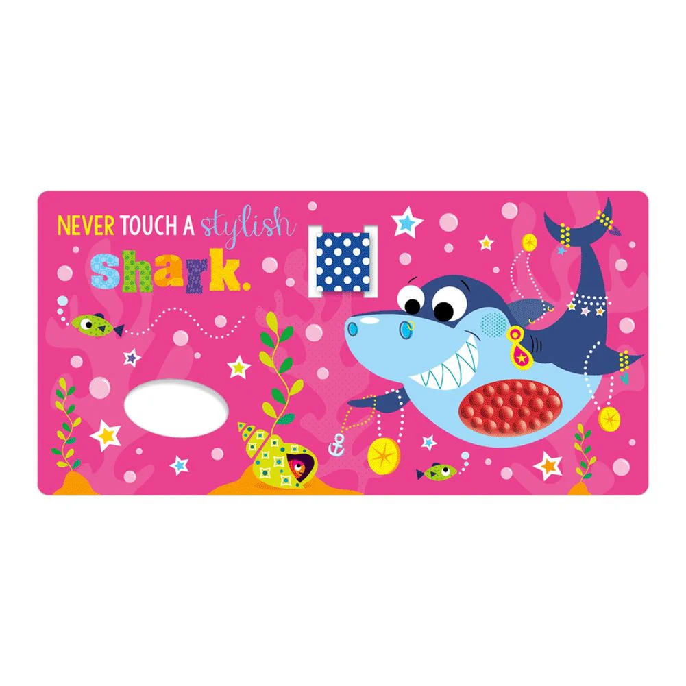 Make Believe Ideas Baby Sensory Stroller Mini Board Book - Never Touch A Shark! - Image 2