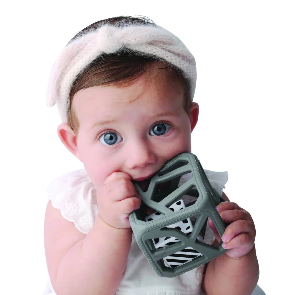 Malarkey Kids Chew Cube - Dark Grey - Image 2