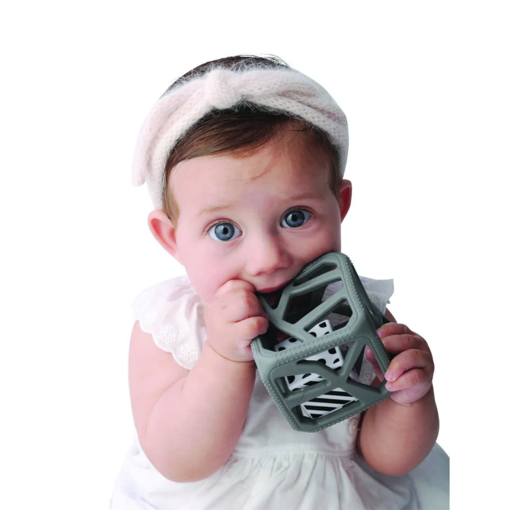 Malarkey Kids Chew Cube - Dark Grey - Image 3
