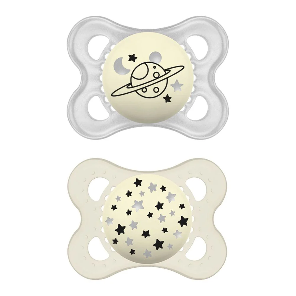 MAM 2-Pack Night Glow-in-the-Dark Pacifiers Set - Image 6