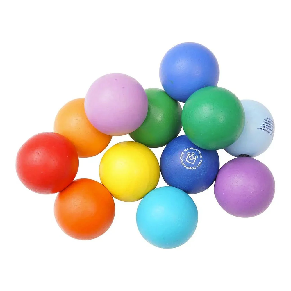 Manhattan Toy Classic Wood Baby Beads Infant Toy - Colourful - Image 3