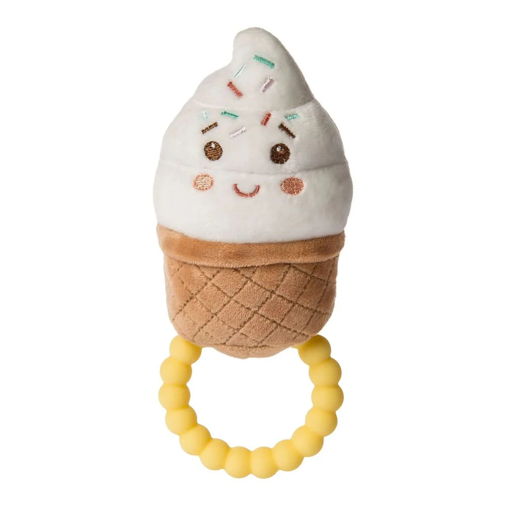 Mary Meyer Sweet Soothie Rattle Teether - Sprinkly Ice Cream
