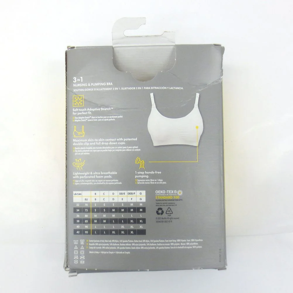 Medela 3-in-1 Nursing and Pumping Bra - Chai (Medium) (Open Box) - Image 3