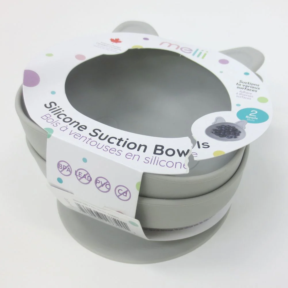 Melii 2-Pack Silicone Animal Suction Bowl - French Bulldog(Open Box) - Image 3