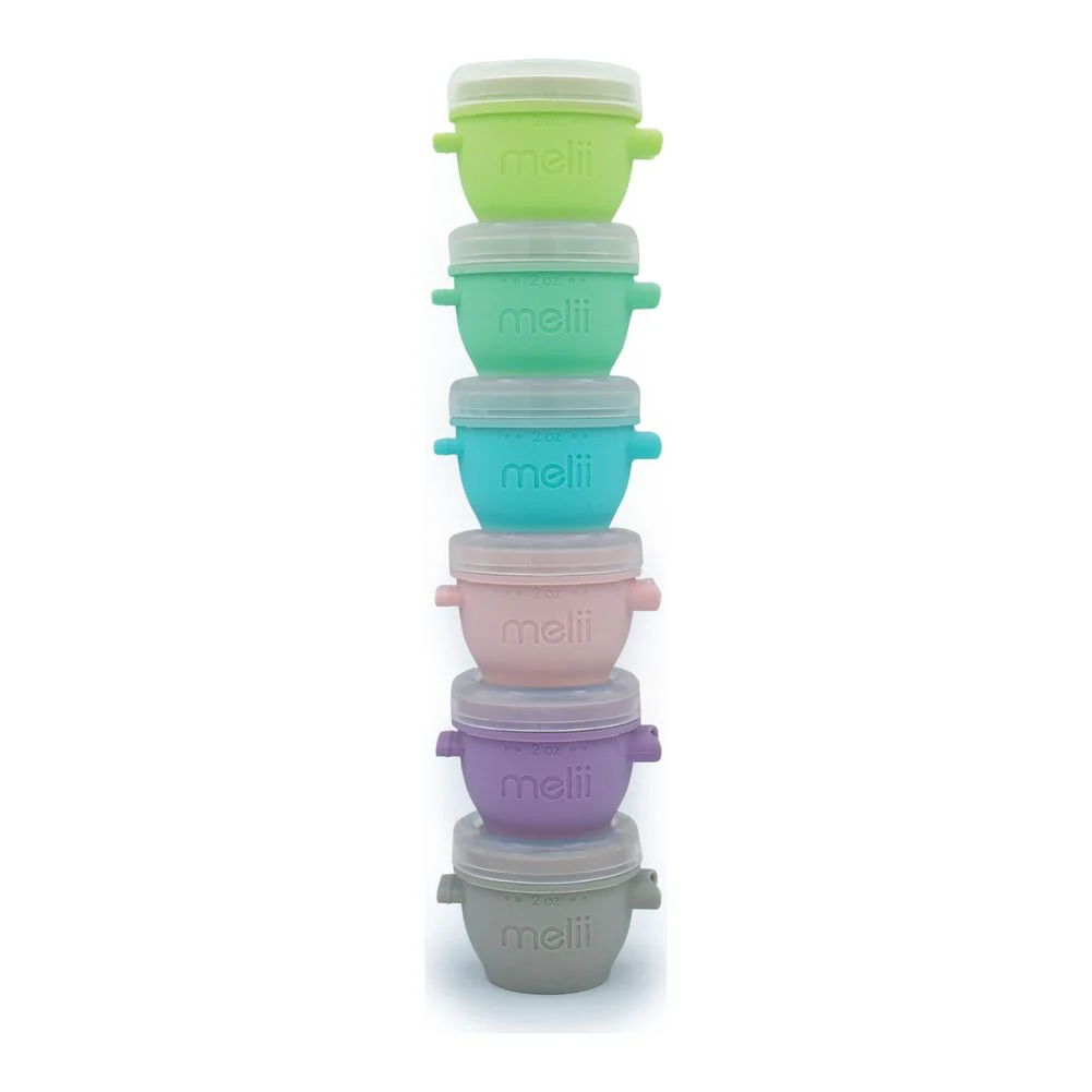 Melii 6-Piece Silicone Snap & Go Pods Set (2 oz) - Image 2