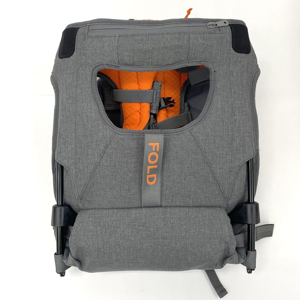 MiniMeis G4 Shoulder Baby Carrier - Grey/Orange (Open Box) - Image 4