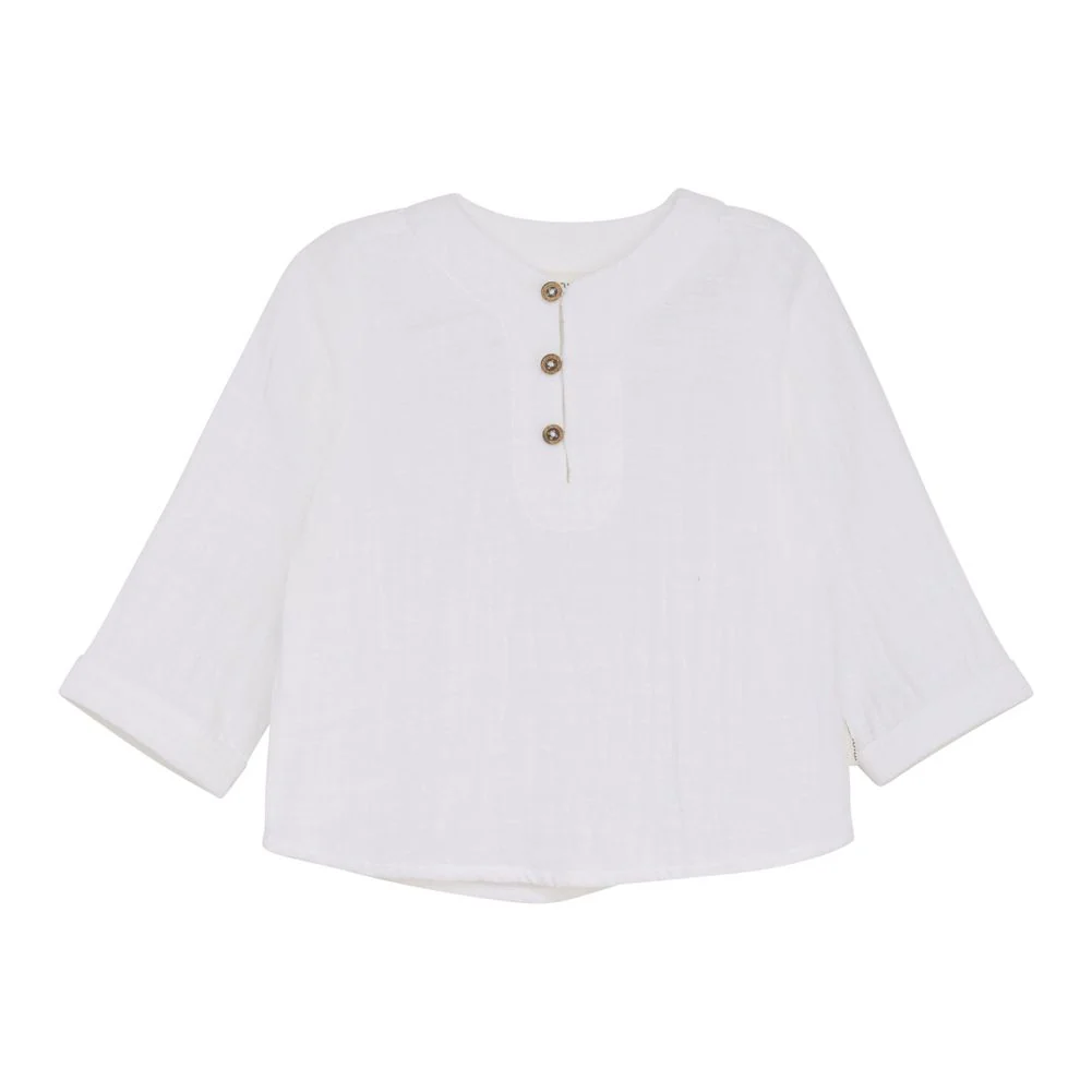Minymo Long-Sleeve Shirt - White - Image 4