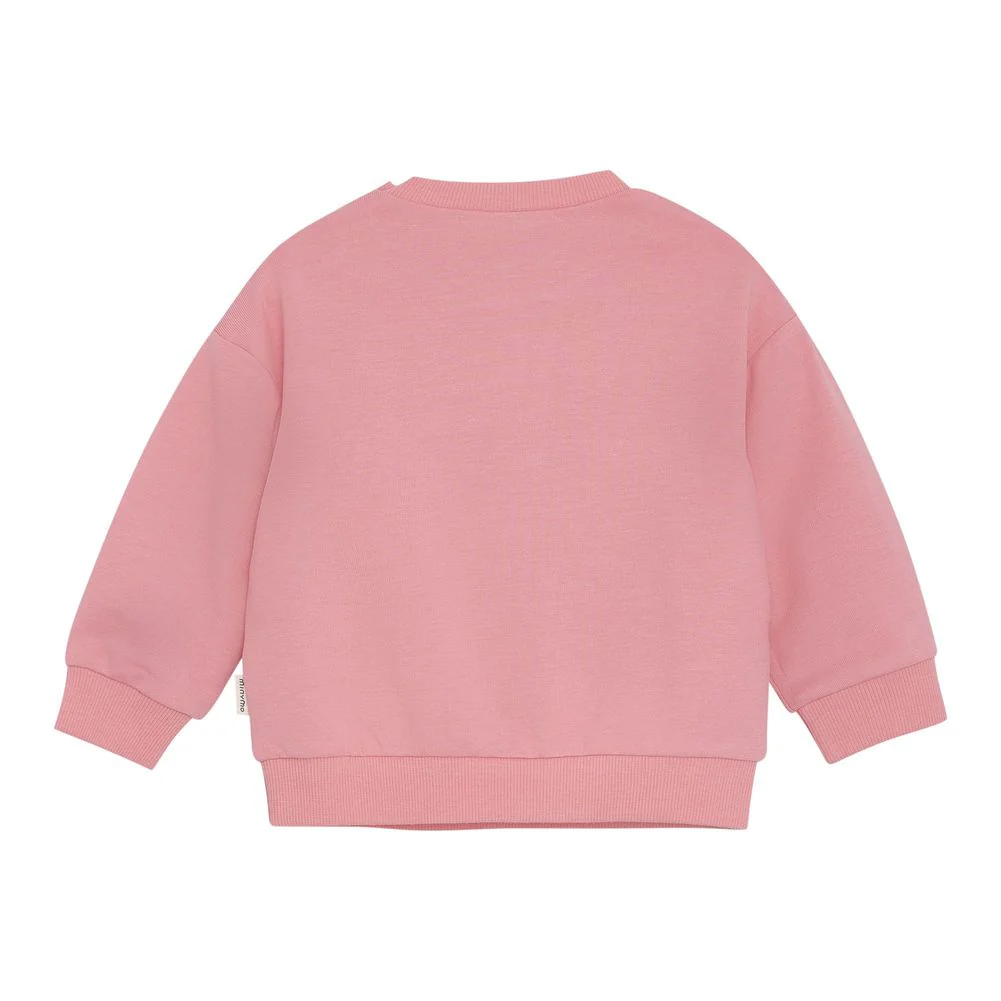 Minymo Long-Sleeve Sweatshirt - Ladybug on Strawberry Pink - Image 2