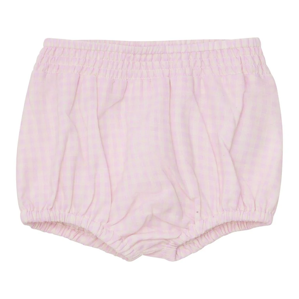 Minymo Short-Sleeve Dress with Shorts Set - Light Rose - Image 4
