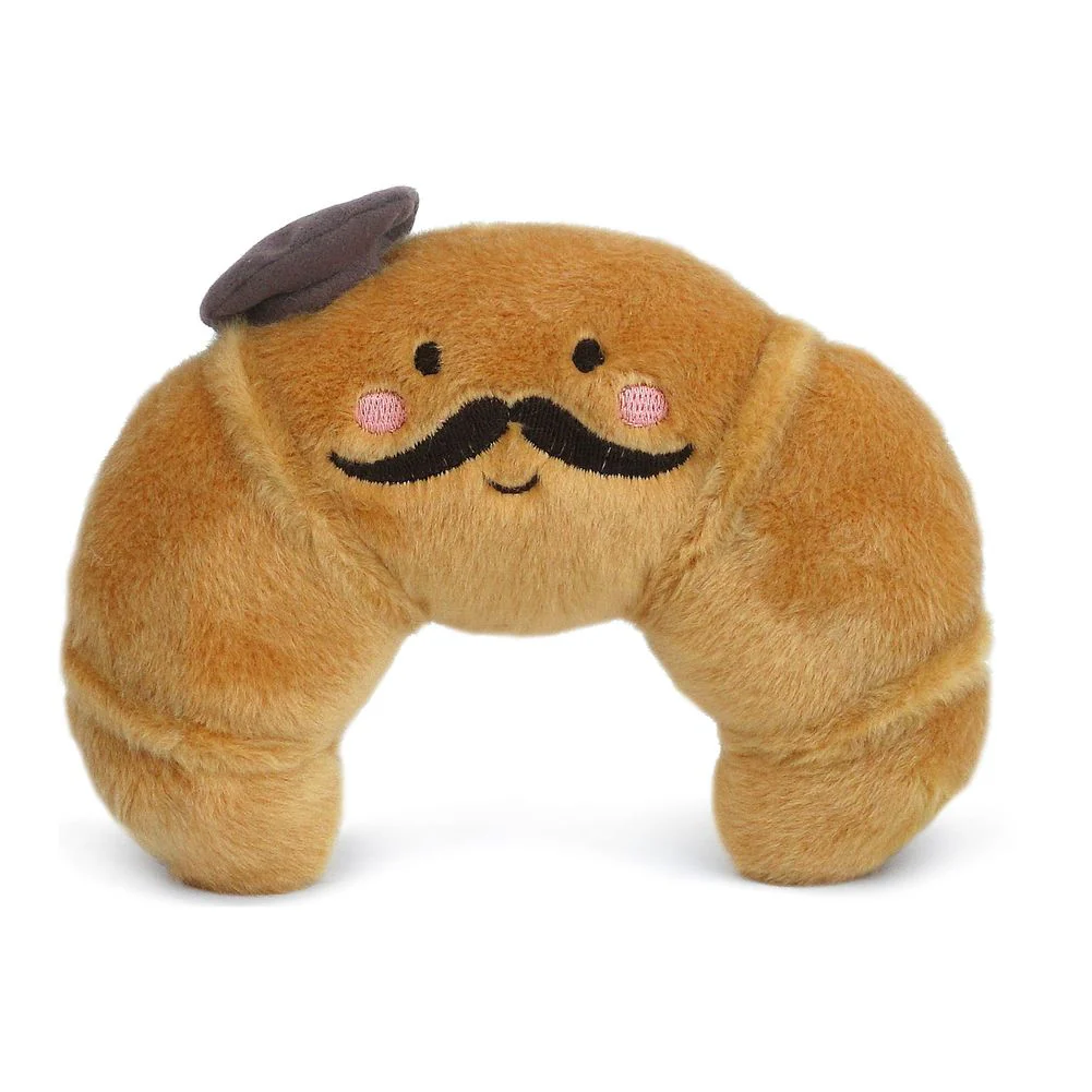 Mon Ami Savoury Snack Plush Toy - Monsieur Croissant