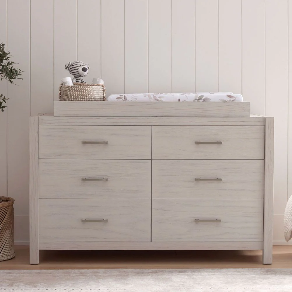 Monogram by Namesake Hemsted 6 Drawer Dresser - White Driftwood - Image 6