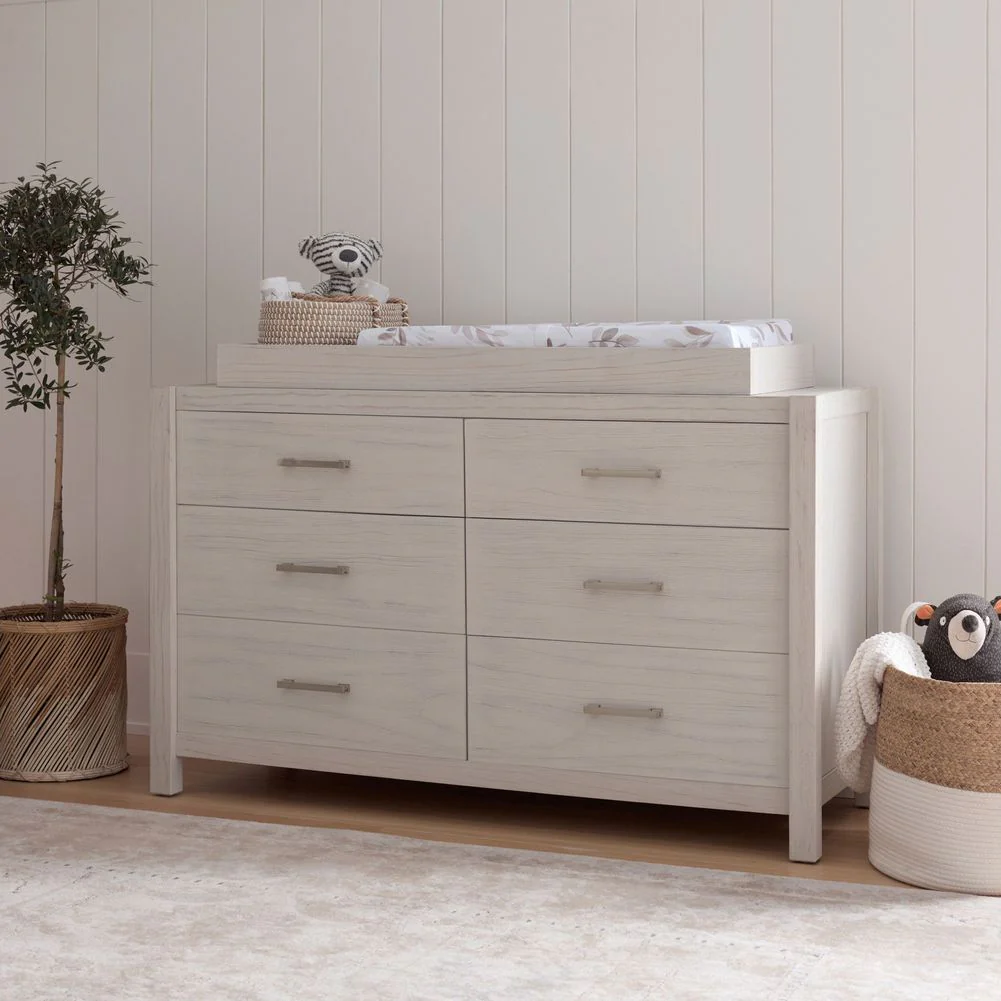 Monogram by Namesake Hemsted 6 Drawer Dresser - White Driftwood - Image 7