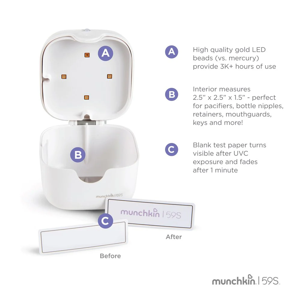 Munchkin 59S Mini Portable UV-C Sterilizer - Image 3