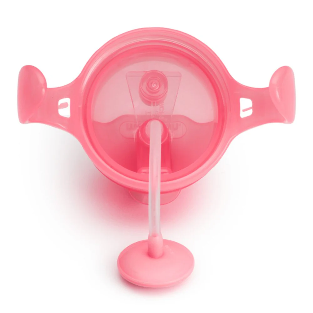 Munchkin Any Angle Click Lock Weighted Straw Trainer Cup - Light Pink (7oz) - Image 3