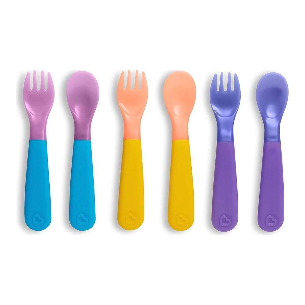 Munchkin 6-Pack ColorReveal Color Changing Toddler Utensils Set - Image 2