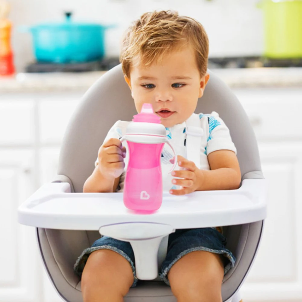 Munchkin Gentle Transition Sippy Cup - Pink (10 oz) - Image 2