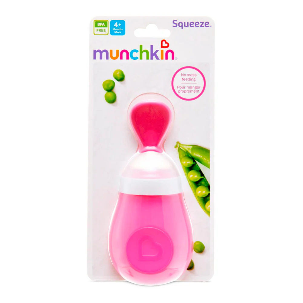 Munchkin Squeeze Feeding Spoon - Pink (5oz) - Image 5
