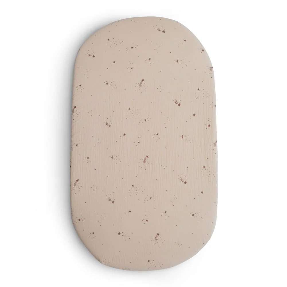 Mushie Extra Soft Cotton Muslin Bassinet Sheet - Image 2