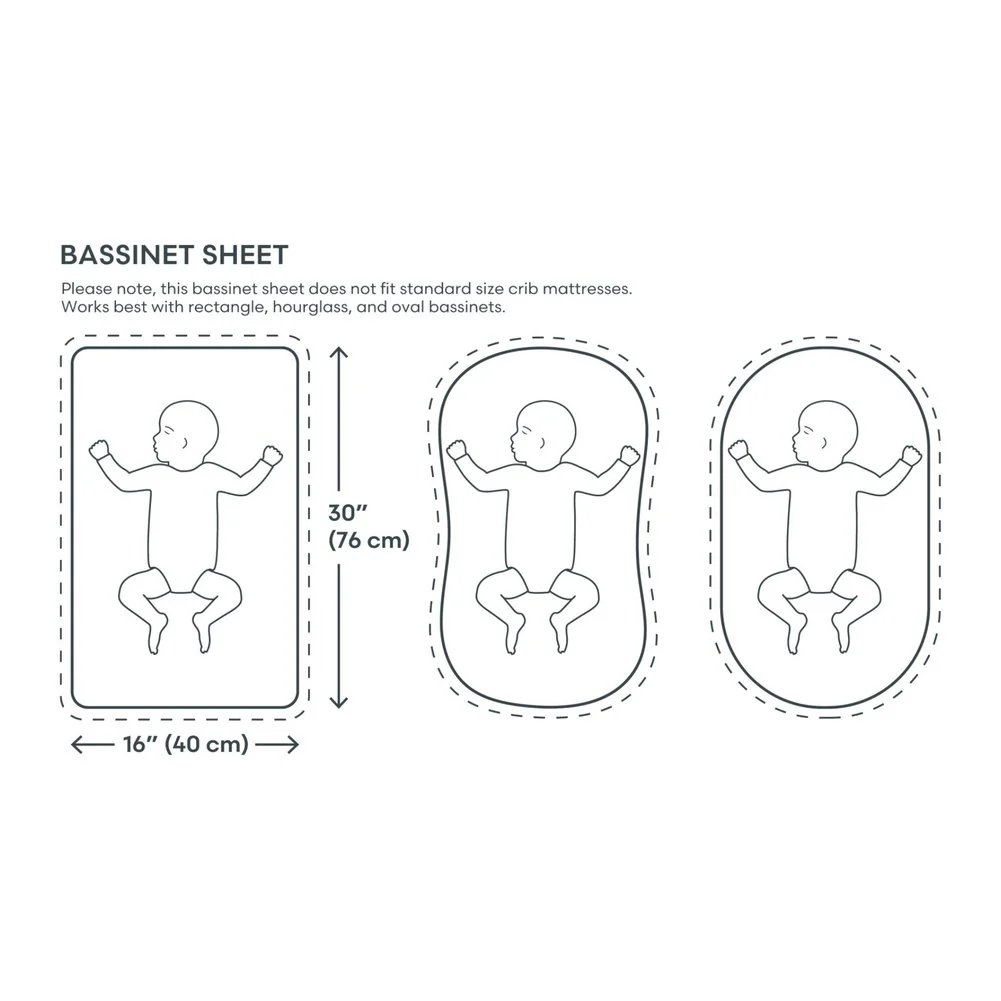 Mushie Extra Soft Cotton Muslin Bassinet Sheet - Image 3