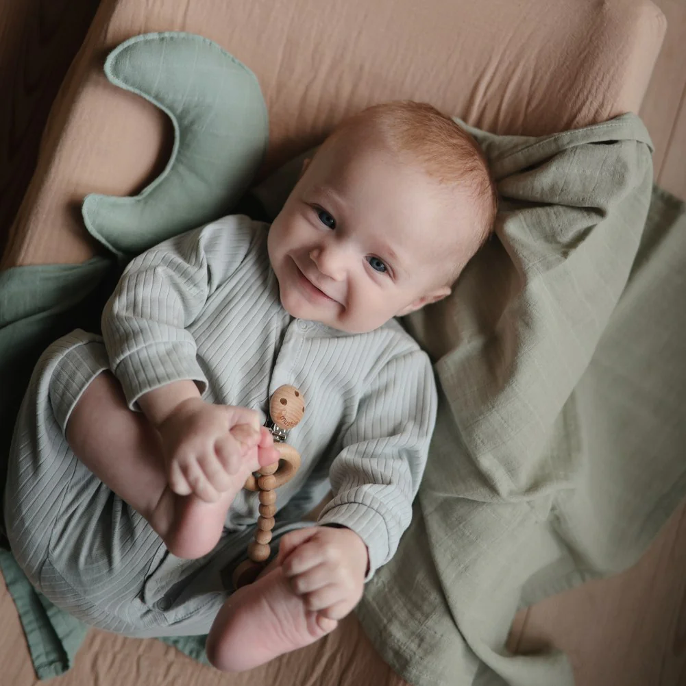 Mushie Organic Cotton Lovey Blanket - Image 2
