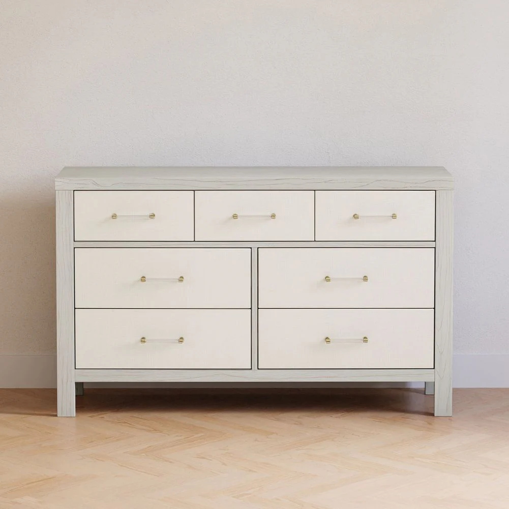 Namesake Eloise 7-Drawer Assembled Dresser with Performance Pearl Eco-Weave - White Driftwood - Image 7