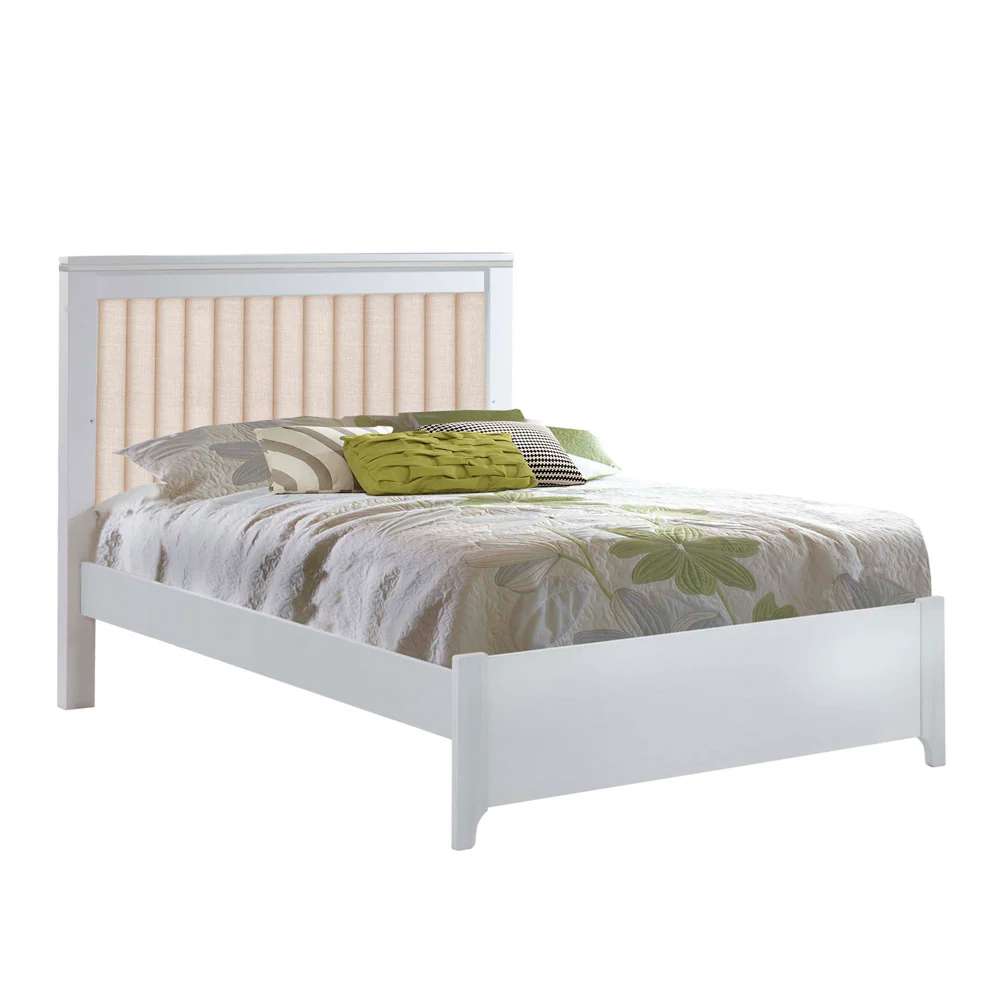 Natart Taylor 54 inch Double Bed with Channel Tufted Headboard Panel - Image 2
