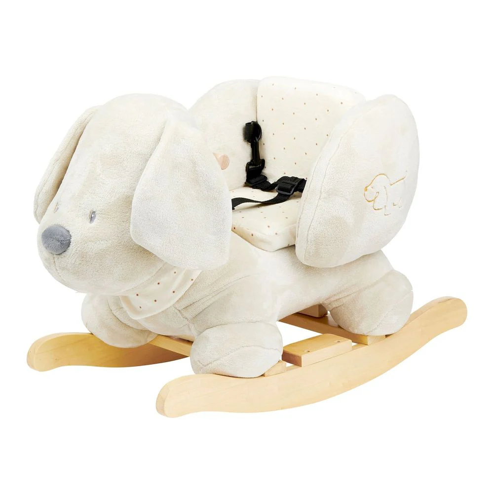 Nattou Plush Rocking Toy - Charlie Dog Vanilla