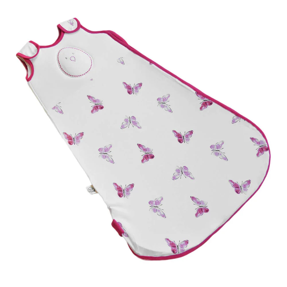 Nested Bean Zen Sack Premier Bamboo 0.3ToG - Blushing Butterflies (Small, 0-6 Months)