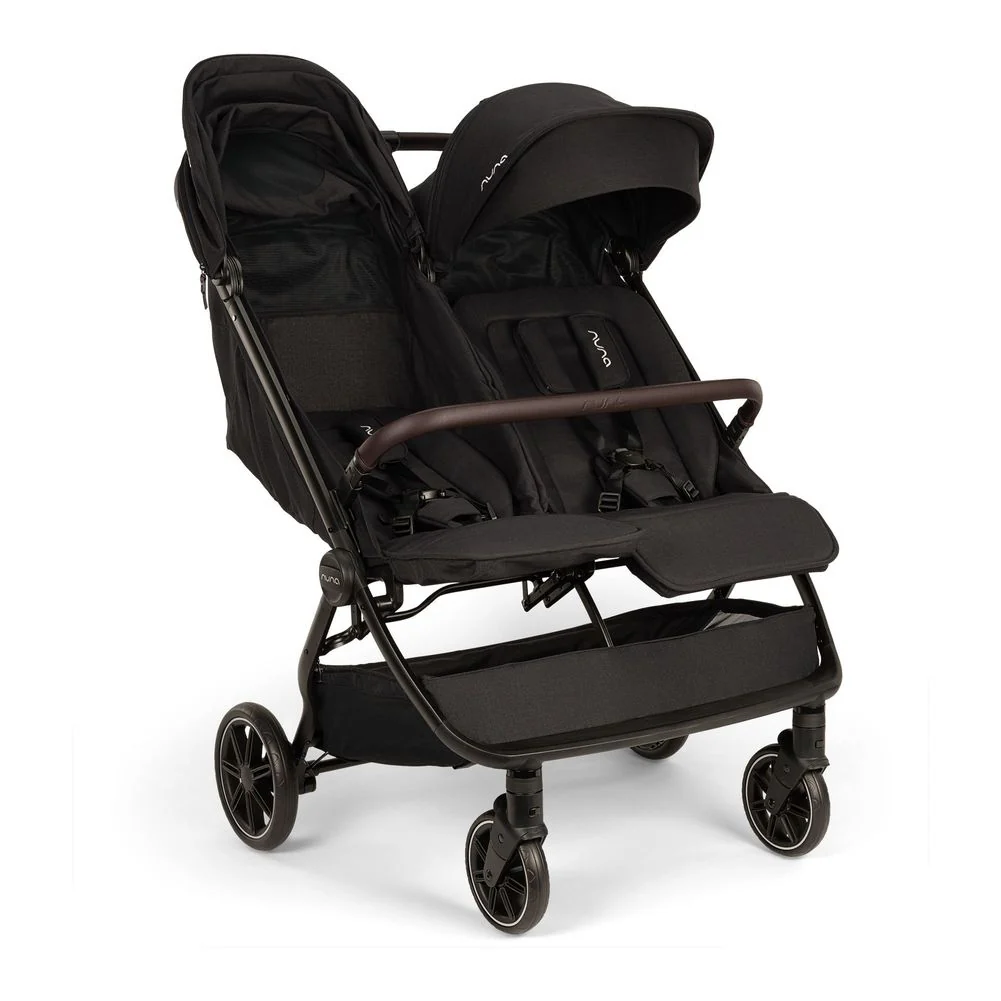 NUNA TRVL dubl Double Stroller - Caviar - Image 3