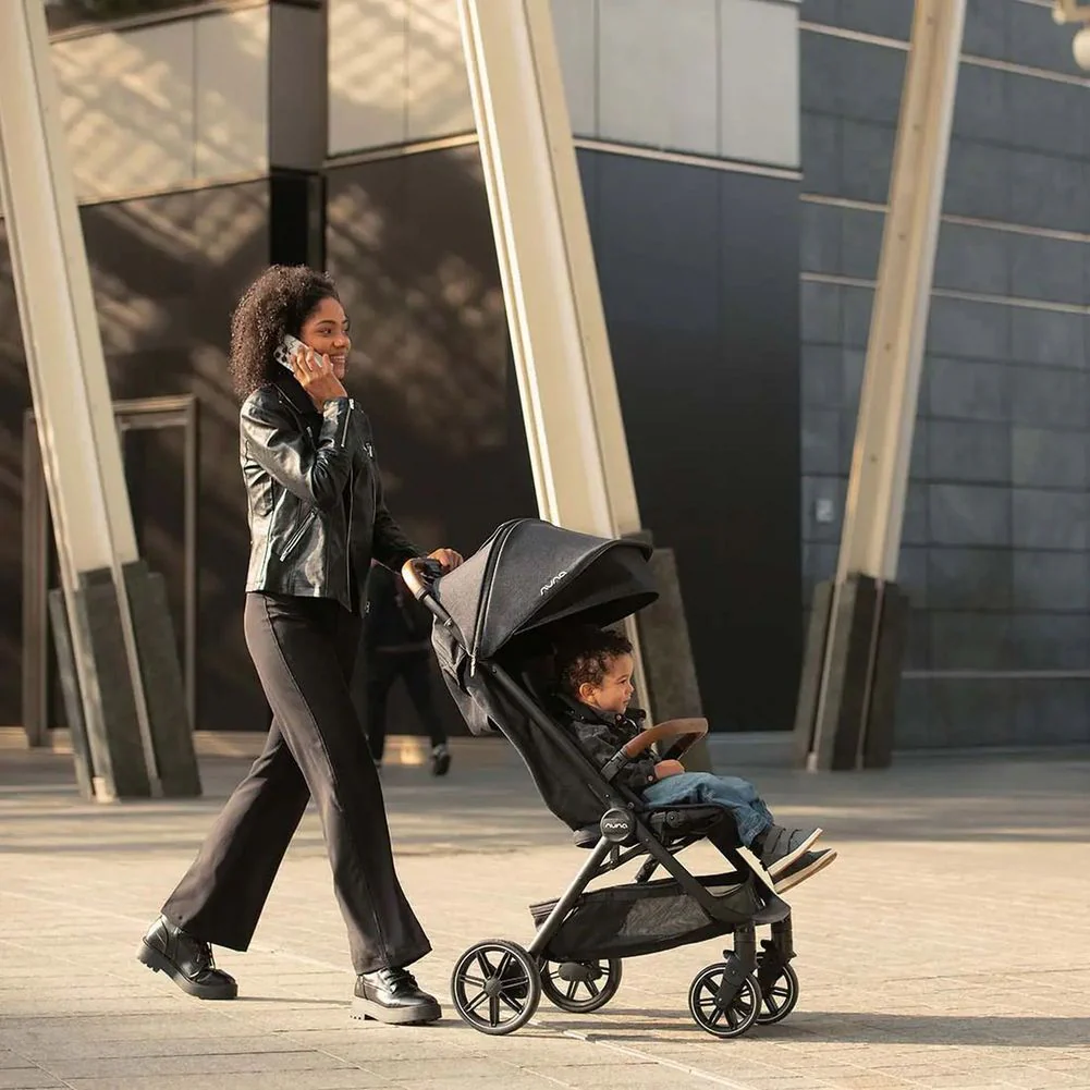 NUNA TRVL LX Compact Stroller - Caviar - Image 12