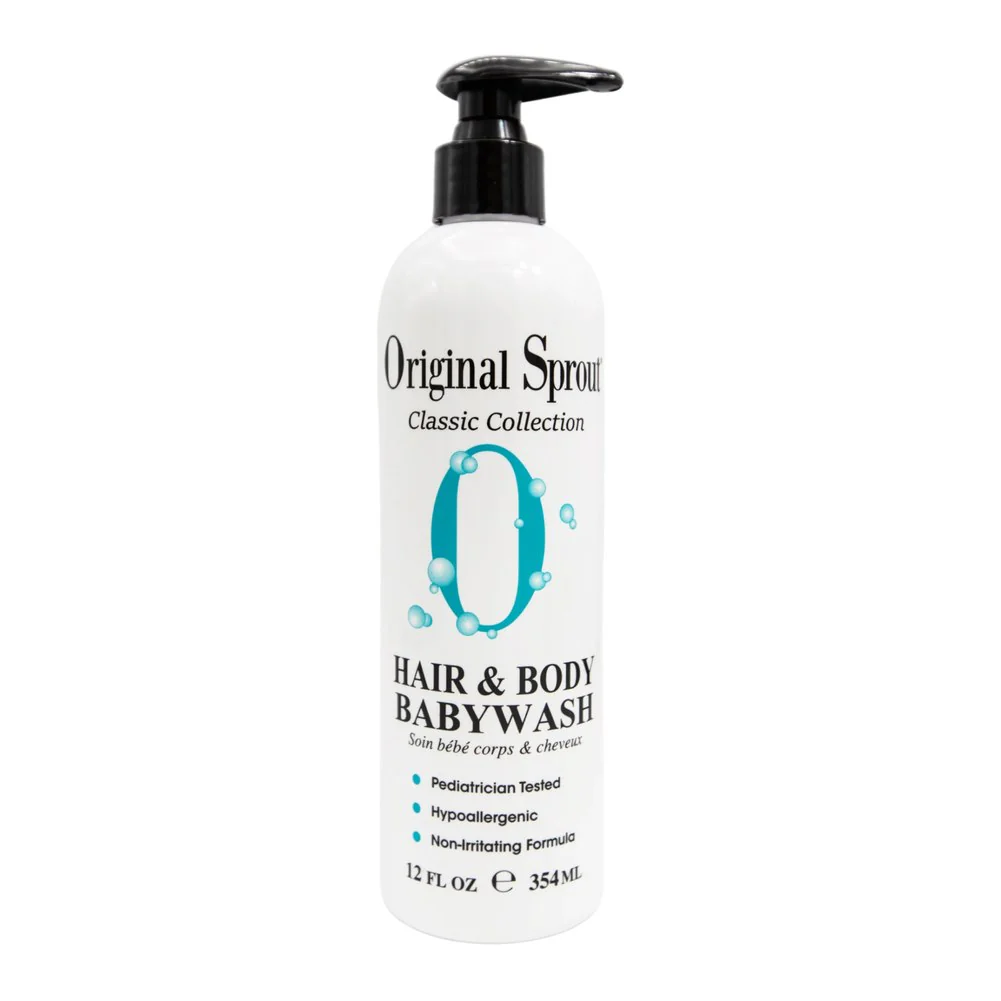 Original Sprout Hypoallergenic Vegan Classic Hair & Body Babywash (12 oz)