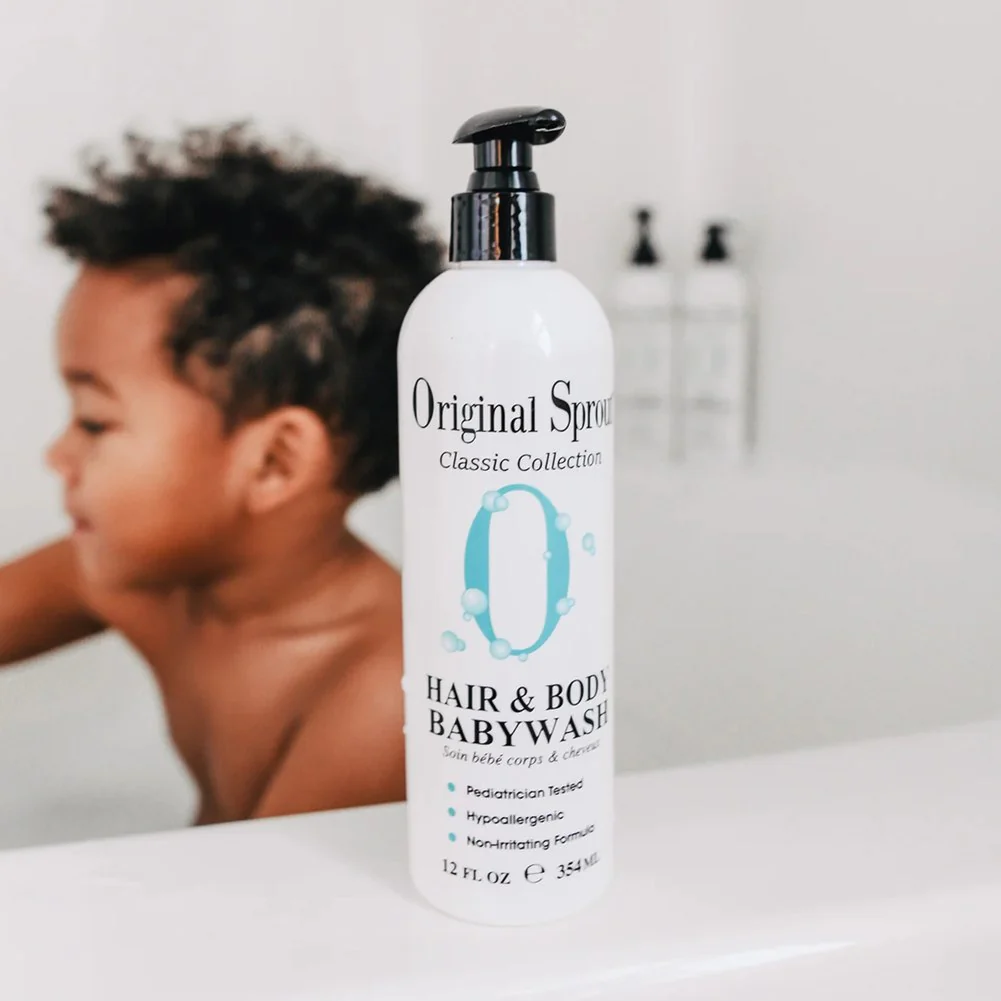 Original Sprout Hypoallergenic Vegan Classic Hair & Body Babywash (32 oz) - Image 2