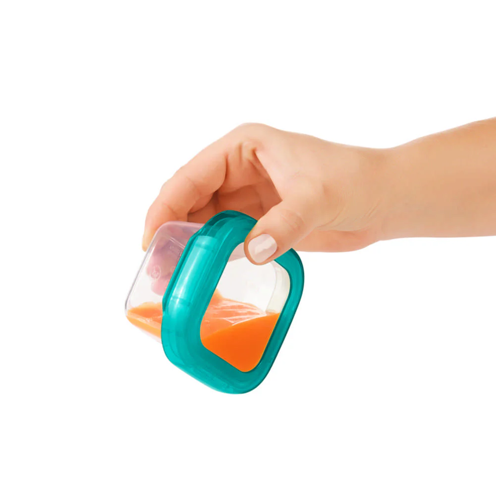 OXO Tot 4-Pack Baby Food Storage Blocks - Teal (4oz) - Image 5
