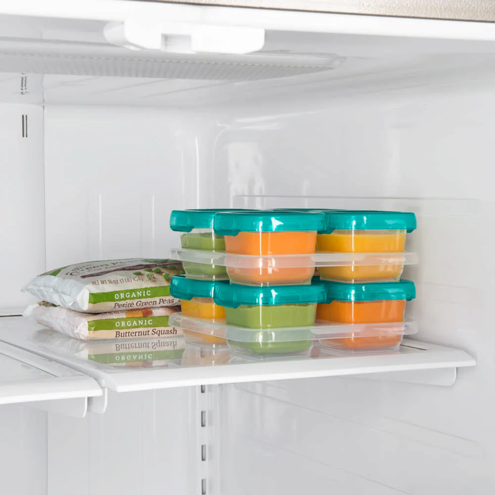 OXO Tot 4-Pack Baby Food Storage Blocks - Teal (4oz) - Image 7