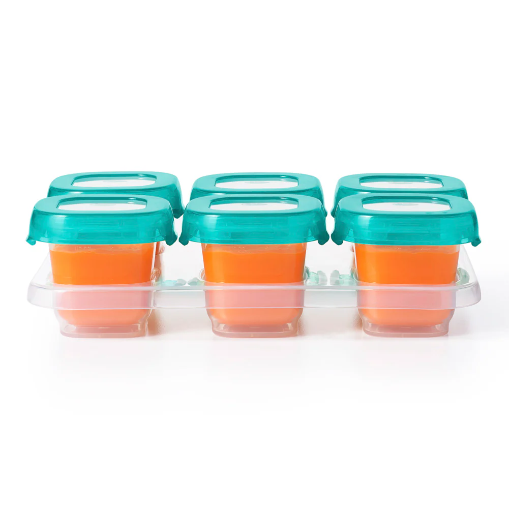 OXO Tot 6-Pack Baby Food Storage Blocks - Teal (2oz) - Image 7