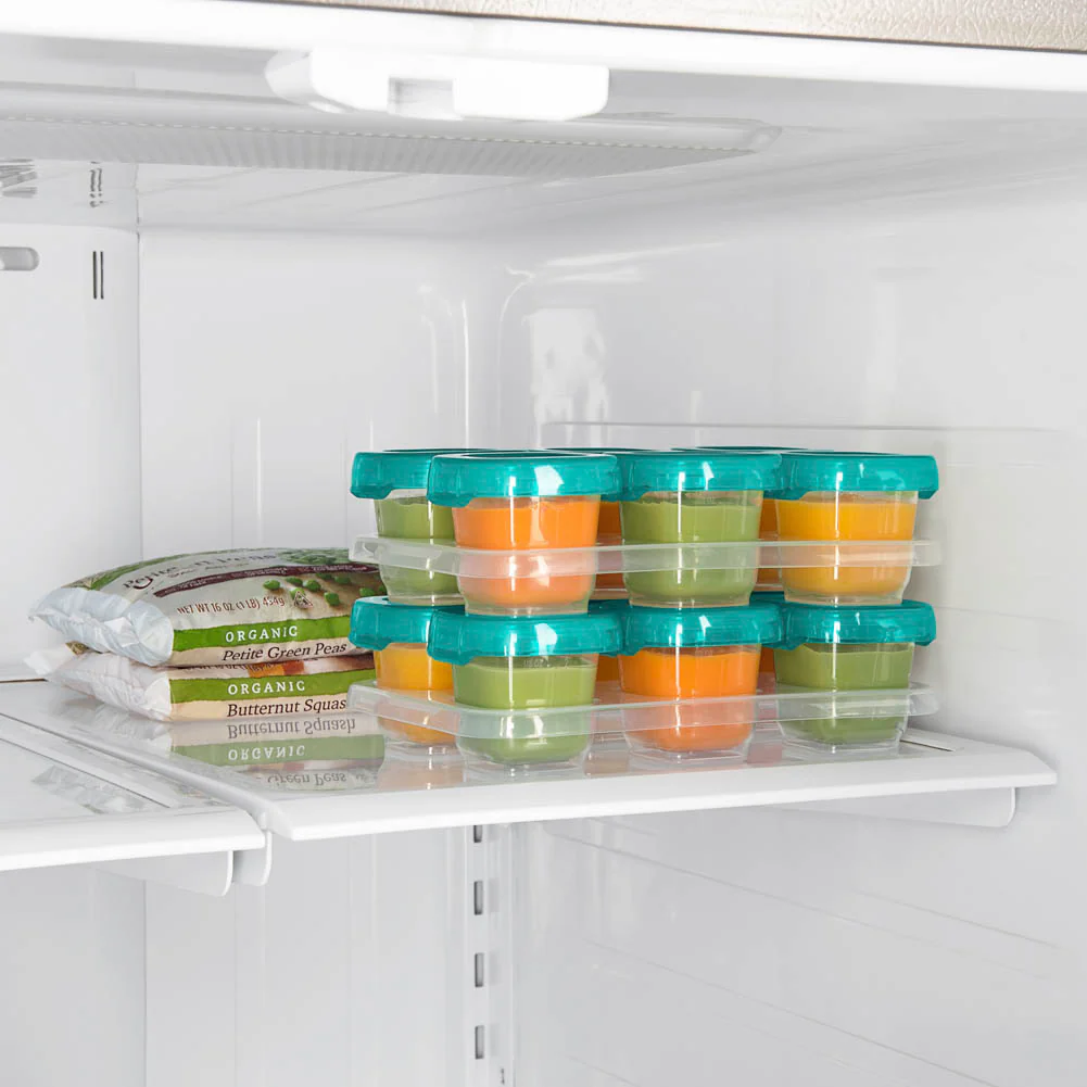 OXO Tot 6-Pack Baby Food Storage Blocks - Teal (2oz) - Image 8