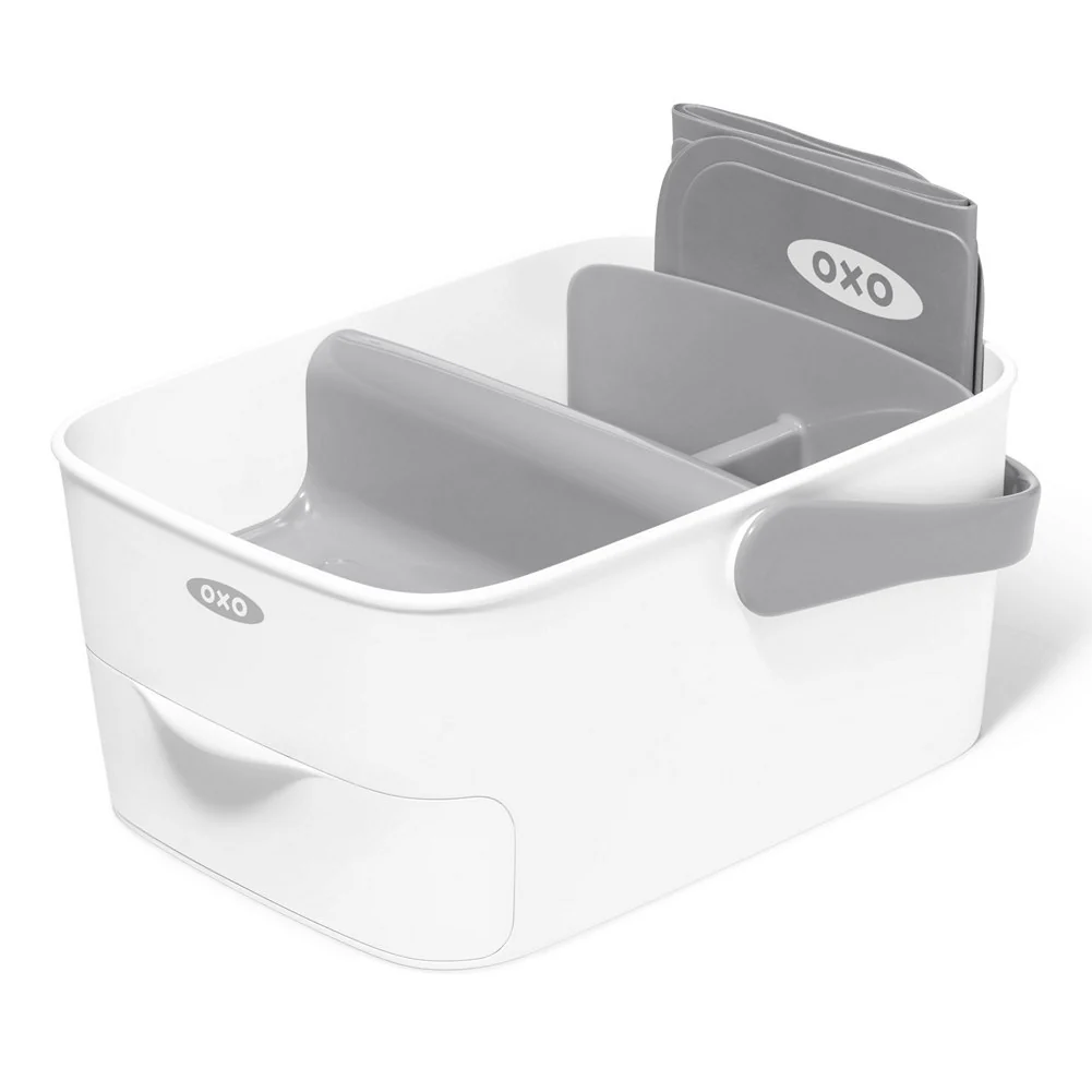 OXO Tot Diaper Caddy with Changing Mat - Grey - Image 2